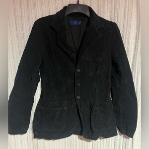 Elegant Black Corduroy Blazer for Women